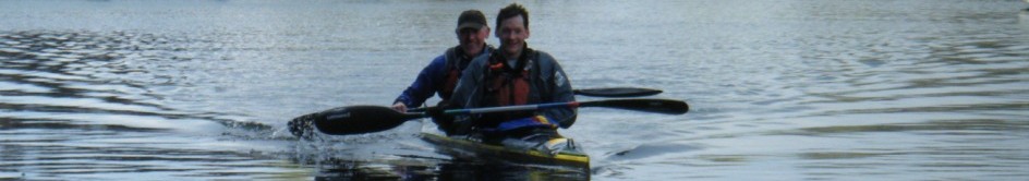 Chris and kayak-partner James training for DW Chris and kayak-partner James training for DW